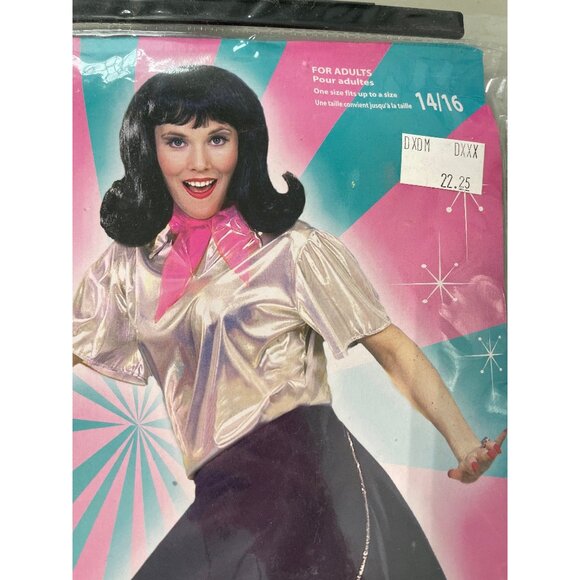 Forum Novelties BLACK Poodle Skirt Adult Size 14/16 50s Costume Party Retro NEW - Picture 3 of 6